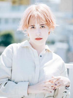 透け感ショート