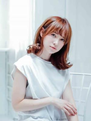 重ためミディの外はねアレンジ
