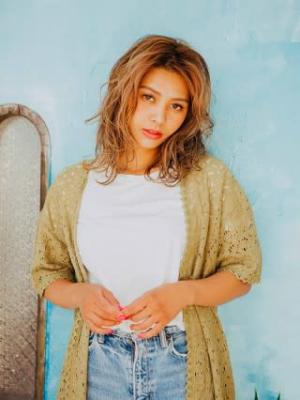 外国人風ミディアムレイヤー