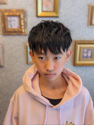 中学生カット