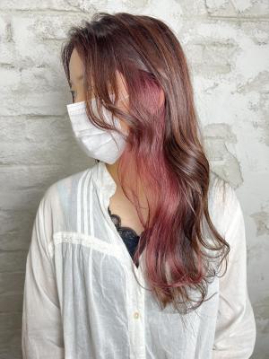 ピンクイヤリングカラー10代20代11000円