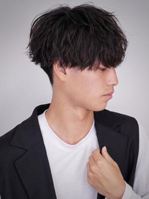 波巻パーマ×シースルーマッシュ