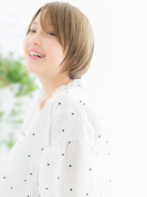 【浅草美容院HANARE】フェミニティ☆金髪ボブショートfのイメージ画像