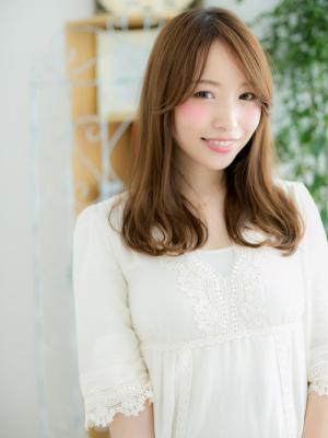 【浅草美容院HANARE】イノセントカラーのツヤ髪ロングのイメージ画像