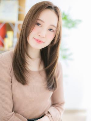 ゴールドベージュ×ツヤ髪エアストレート ゴールドベージュ×ツヤ髪エアストレートのイメージ画像