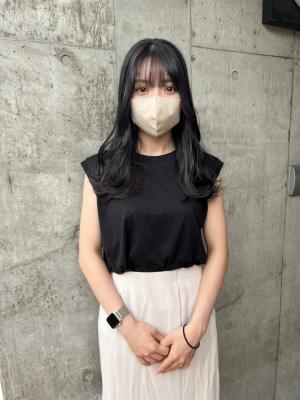 秋カラー　グレージュ　透明感カラー