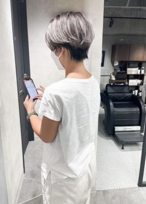 ★ショートバレイヤージュデザイン★