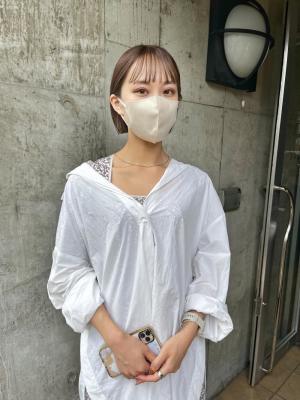 ミニボブ　ボブ　切りっぱなしボブ
