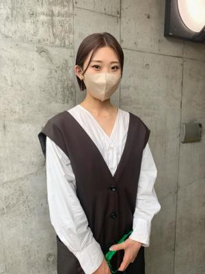 ミニボブ　ボブ　切りっぱなしボブ