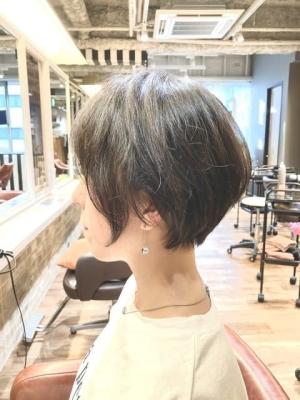 美人ショート×小顔ヘア