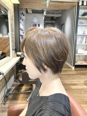 美人ショート×小顔ヘア