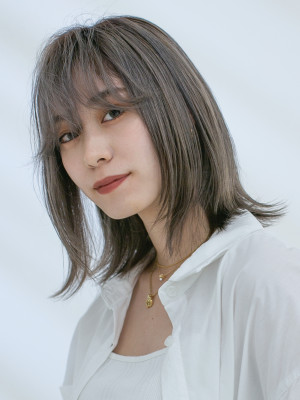 三軒茶屋_レディース_ボブ_ハイトーン_グレージュ_ブリーチ 三軒茶屋_レディース_ボブ_ハイトーン_グレージュ_ブリーチ