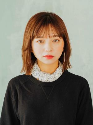切りっぱなしナチュラルボブ