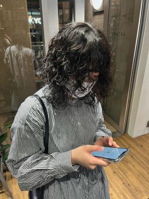 ハードパーマ　くるくるパーマ　ボブパーマ　ウルフパーマ