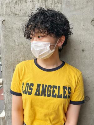 ハードパーマ　くるくるパーマ　ボブパーマ　ウルフパーマ