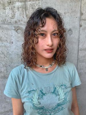 ハードパーマ　くるくるパーマ　ボブパーマ　ウルフパーマ