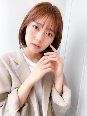 まとまるボブ 内巻きスタイルで可愛く【横浜】w
