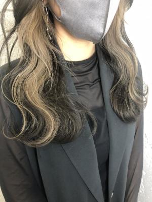 インナーカラー/ベージュ/ミルクティー/￥9900