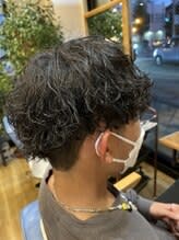 波巻きパーマ