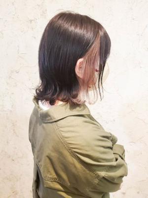 【flor 戸塚】*インナーカラー+ダスティピンク* 【flor 戸塚】*インナーカラー+ダスティピンク*のイメージ画像