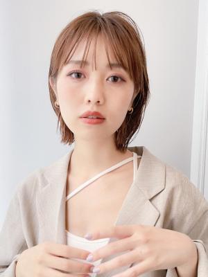 小顔ボブ 耳かけボブスタイル【横浜】w