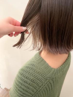 グレーシルバー ボブインナーカラー【NACO】w