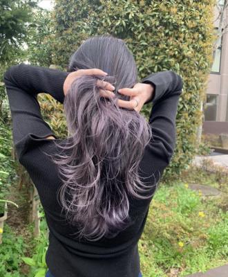 ハイライト　インナーカラー　デザインカラー　ホワイトベージュ