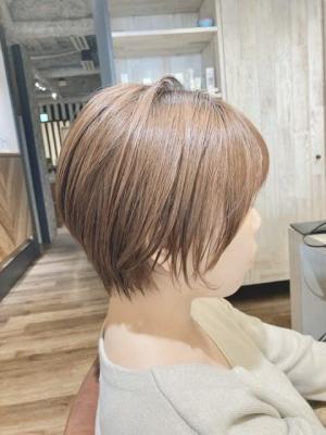 美人ショート×小顔ヘア