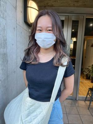 イヤリングカラー　インナーカラー　ハイライト