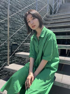 イヤリングカラー　インナーカラー　ハイライト