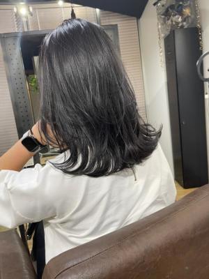 透明感カラー 秋カラー レイヤーカット