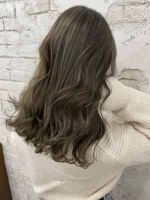ハイライト/グレージュ/20代/￥16280