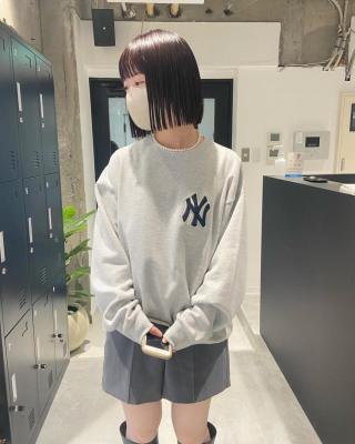 【mood】大人可愛いボブ20代30代40代切りっぱなしボブ