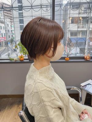【大人可愛いショート ボブ ショートボブ 恵比寿】