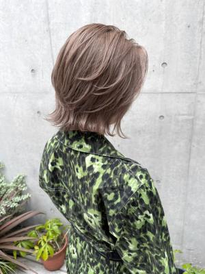 外国人風カラー エギョモリ ネオンカラー シアーグレージュ