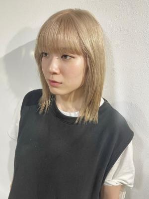 外国人風カラー エギョモリ ネオンカラー シアーグレージュ