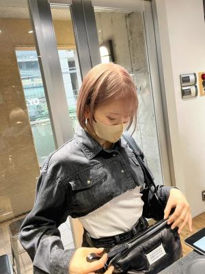 ピンクベージュ　ラベンダーピンク　ラベンダーカラー