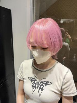 ピンクベージュ　ラベンダーピンク　ラベンダーカラー