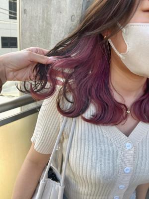 ピンクベージュ　ラベンダーピンク　ラベンダーカラー