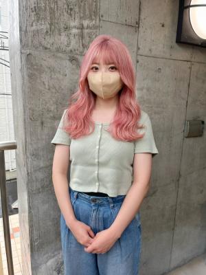 ピンクベージュ　ラベンダーピンク　ラベンダーカラー