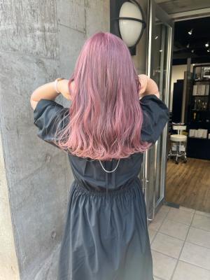 ピンクベージュ　ラベンダーピンク　ラベンダーカラー