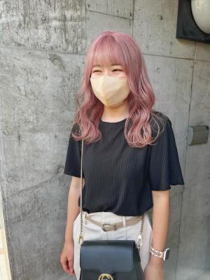 ピンクベージュ　ラベンダーピンク　ラベンダーカラー