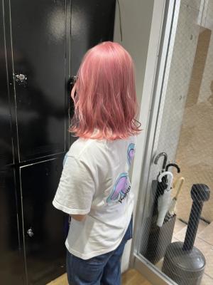 ピンクベージュ　ラベンダーピンク　ラベンダーカラー