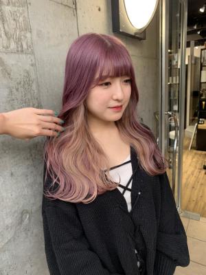 ピンクベージュ　ラベンダーピンク　ラベンダーカラー