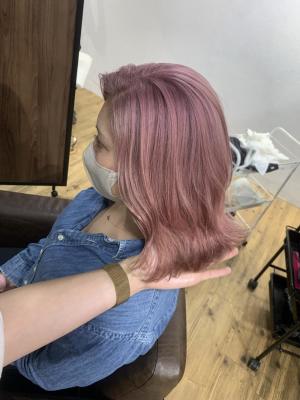 ピンクベージュ　ラベンダーピンク　ラベンダーカラー