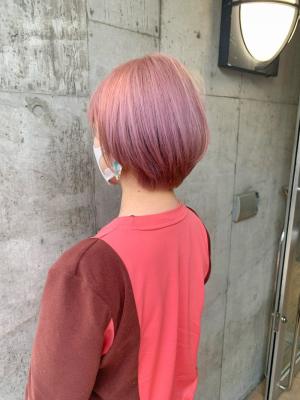 ピンクベージュ　ラベンダーピンク　ラベンダーカラー