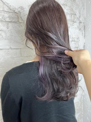 パープルインナーカラー10代20代11000円