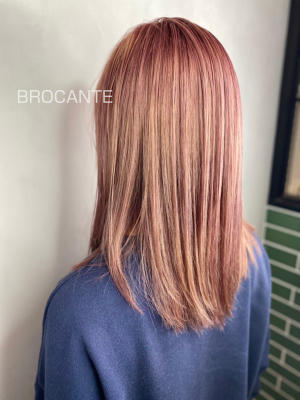 wカラー ピンク ケアブリーチ pink 韓国 派手髪