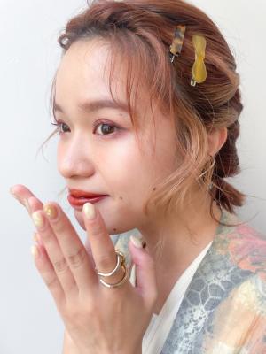 ボブアレンジ  後れ毛がかわいいヘアアレンジ【横浜】w