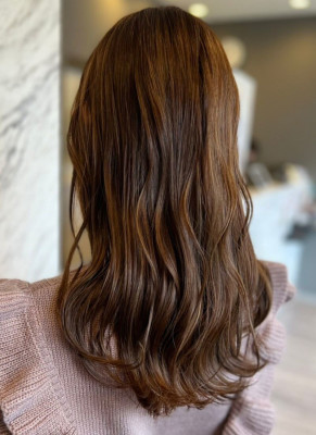 似合わせカット×brown color
